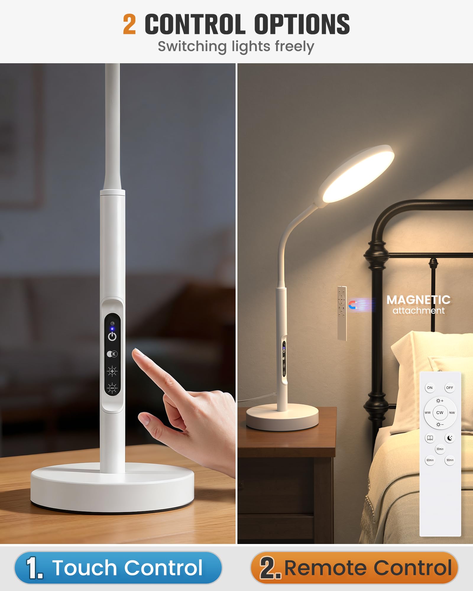 VOLISUN lampe thérapie, minuterie 30/60/90 minutes et memoire.