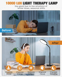 VOLISUN lampe-thérapie télécommande magnétique attachée facilite le contrôle.