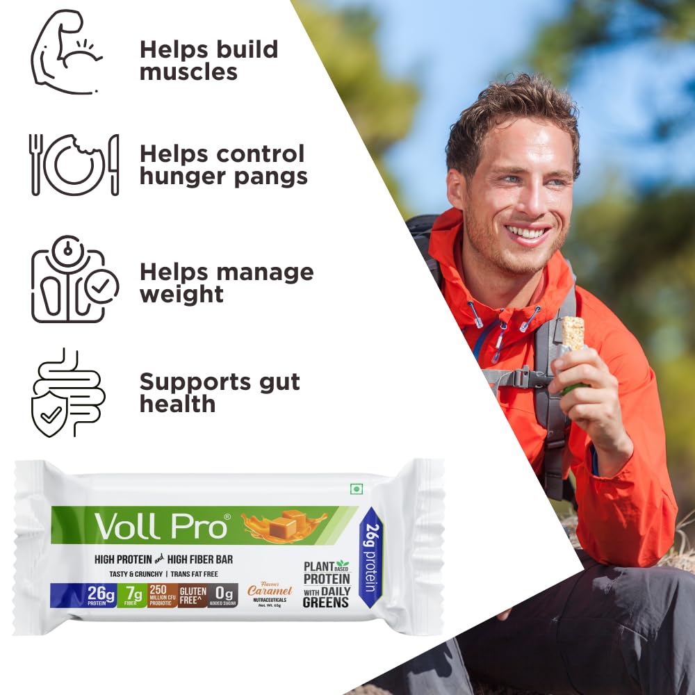 Probiotiques dans la barre Voll Pro Bar, soutien potentiel du bien-être intestinal