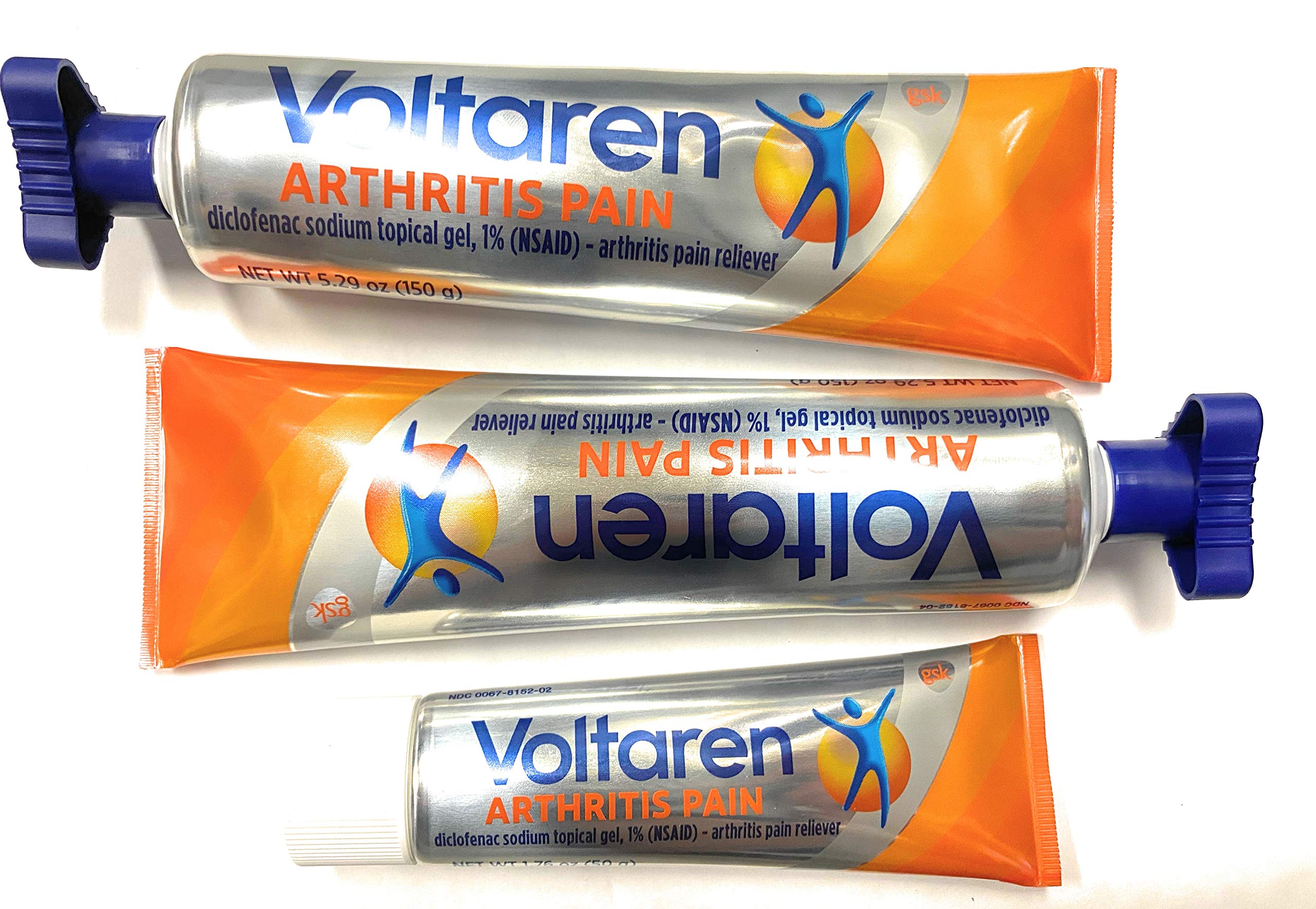 Ensemble Voltaren Gel, tubes multiples pour flexibilité d'utilisation.
