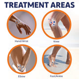 Texture transparente de Voltaren Gel Topique 1% qui s'étale facilement.