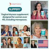 VoomVaya Slippery: flacon de capsules, accès facile pour une routine régulière.