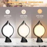 Lampe thérapie Voraiya au design-flamme apportant ambiance chaleureuse et moderne.