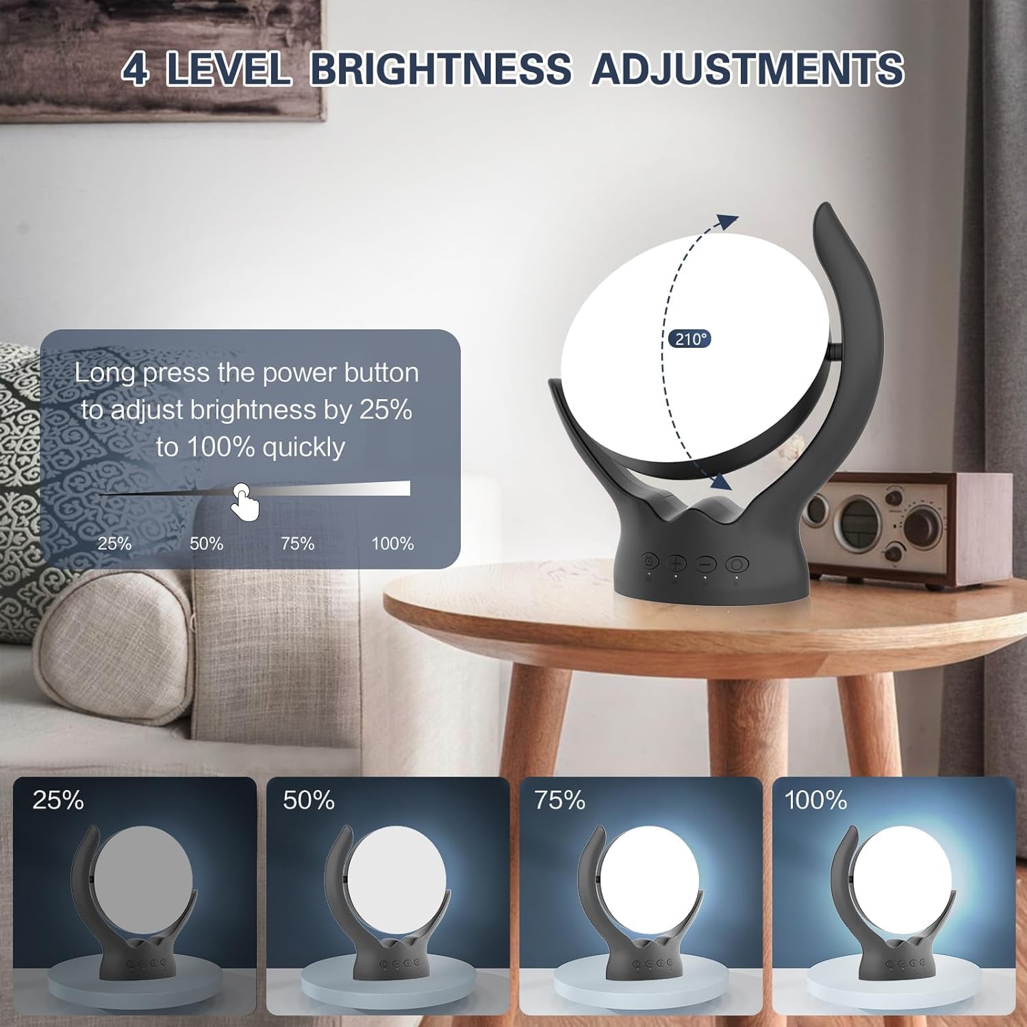 Voraiya lampe thérapeutique angle réglable à 210° pour un éclairage personnalisé