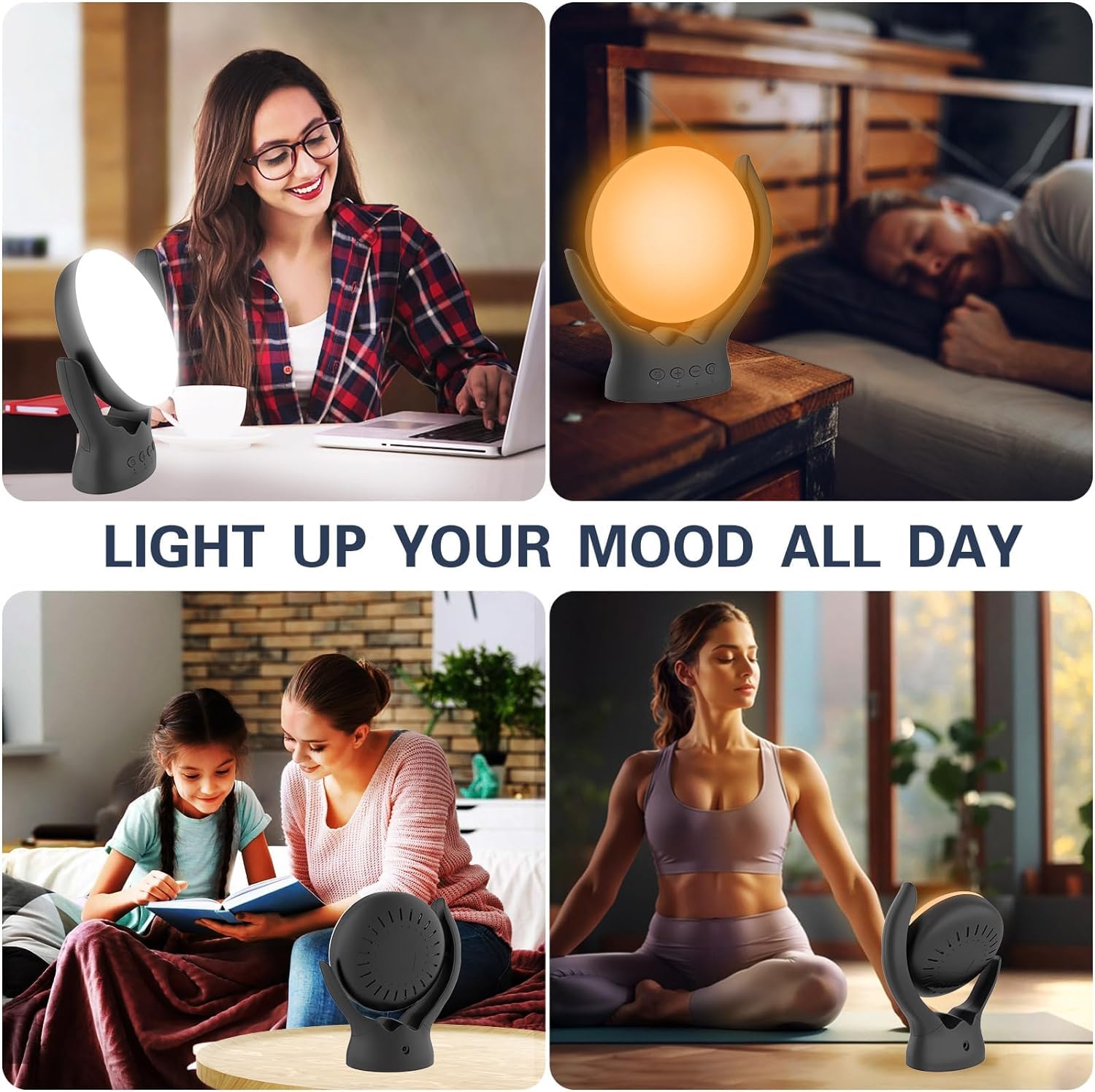 Voraiya lampe au design élégant, décoratif et utile sur un bureau