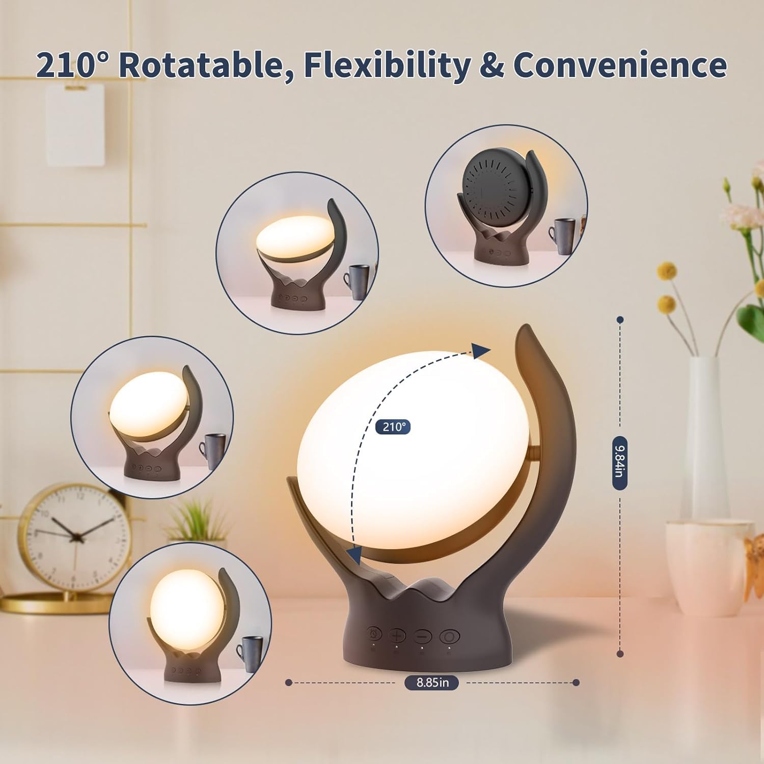 Voraiya lampe thérapie avec minuterie 15-60 minutes et mémoire des réglages