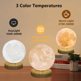 Design lunaire compact de la lampe Voraiya RscCleaner sur un bureau
