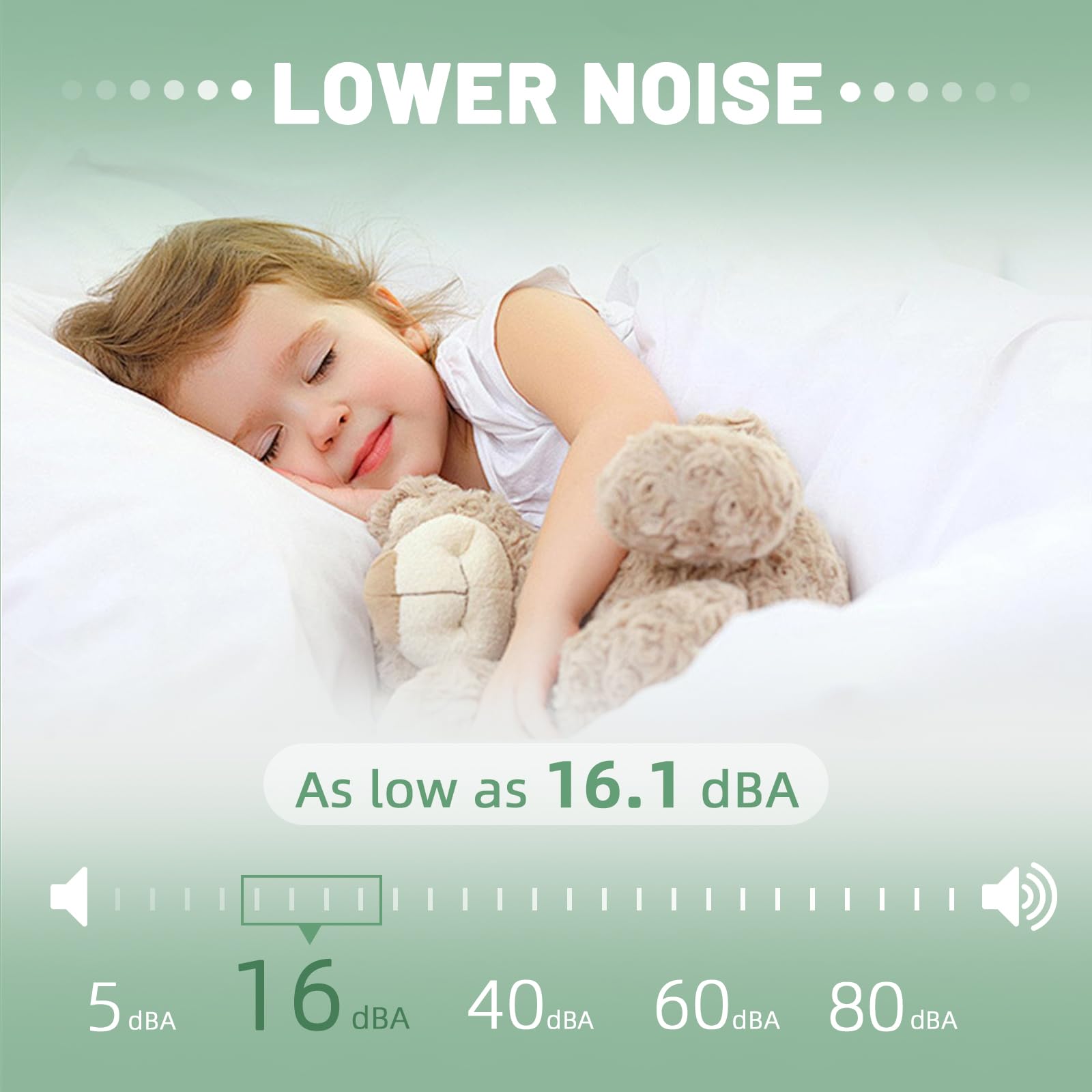 VORGENS moteur CPAP fonctionnement silencieux pour nuits paisibles.
