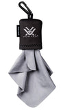 Vortex Spudz, lingette microfibre, s'attache à poche ou sac pour nettoyage rapide.