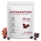 Bouteille Vortexonix Astaxanthin et dose 12 mg pour usage quotidien.