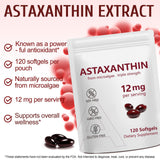 Capsule rouge Vortexonix Astaxanthin en gros plan pour absorption.