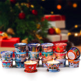 Boîte métallique réutilisable Vortixx Noël prête à transporter