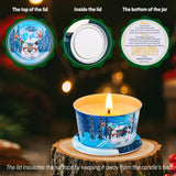 Bougie jasmin éclatant Vortixx Noël pour pièce lumineuse