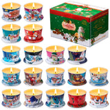 Ensemble de 18 bougies Vortixx Noël pour ambiance festive durable