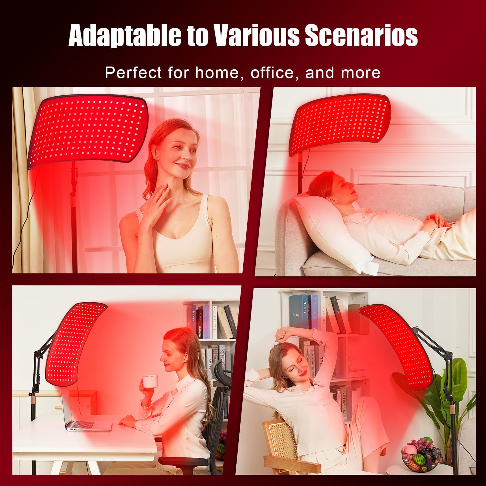 Lampe Vortro rotation à 360° pour couvrir facilement tout le corps.