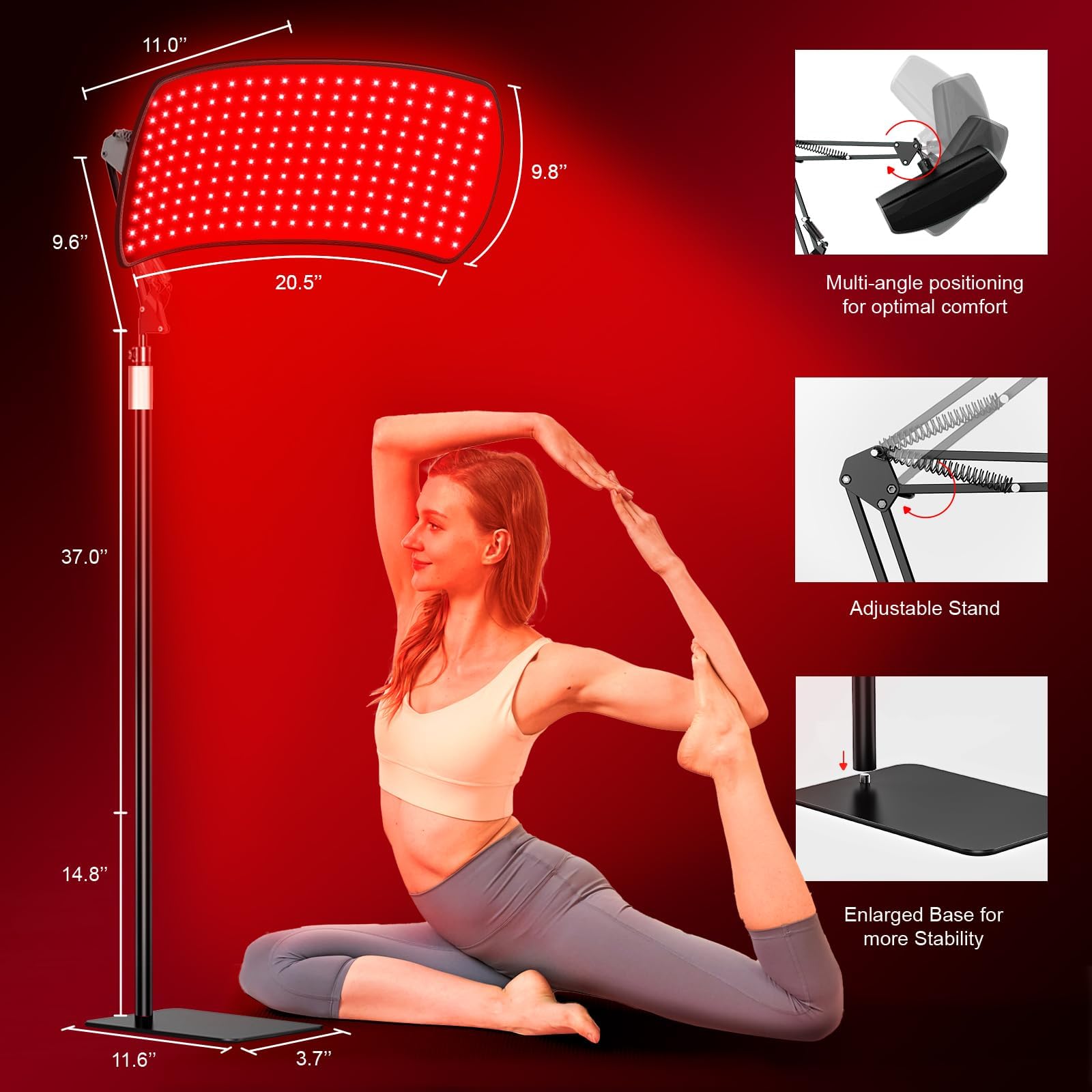 Lampe Vortro combinaison 660nm/850nm pour confort musculaire et tonicité cutanée.