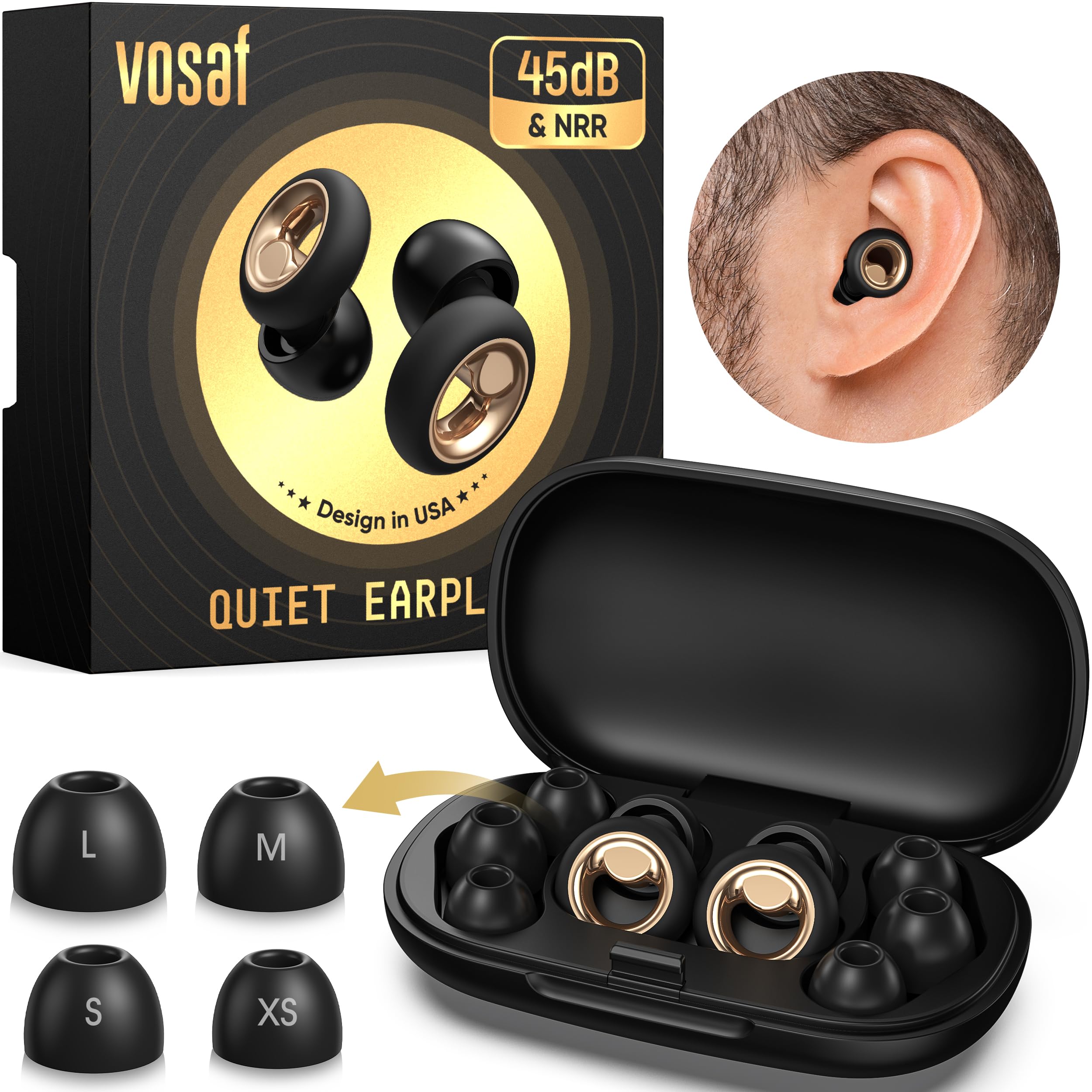 Vosaf bouchons d'oreille durables réutilisables, solution économique et écologique