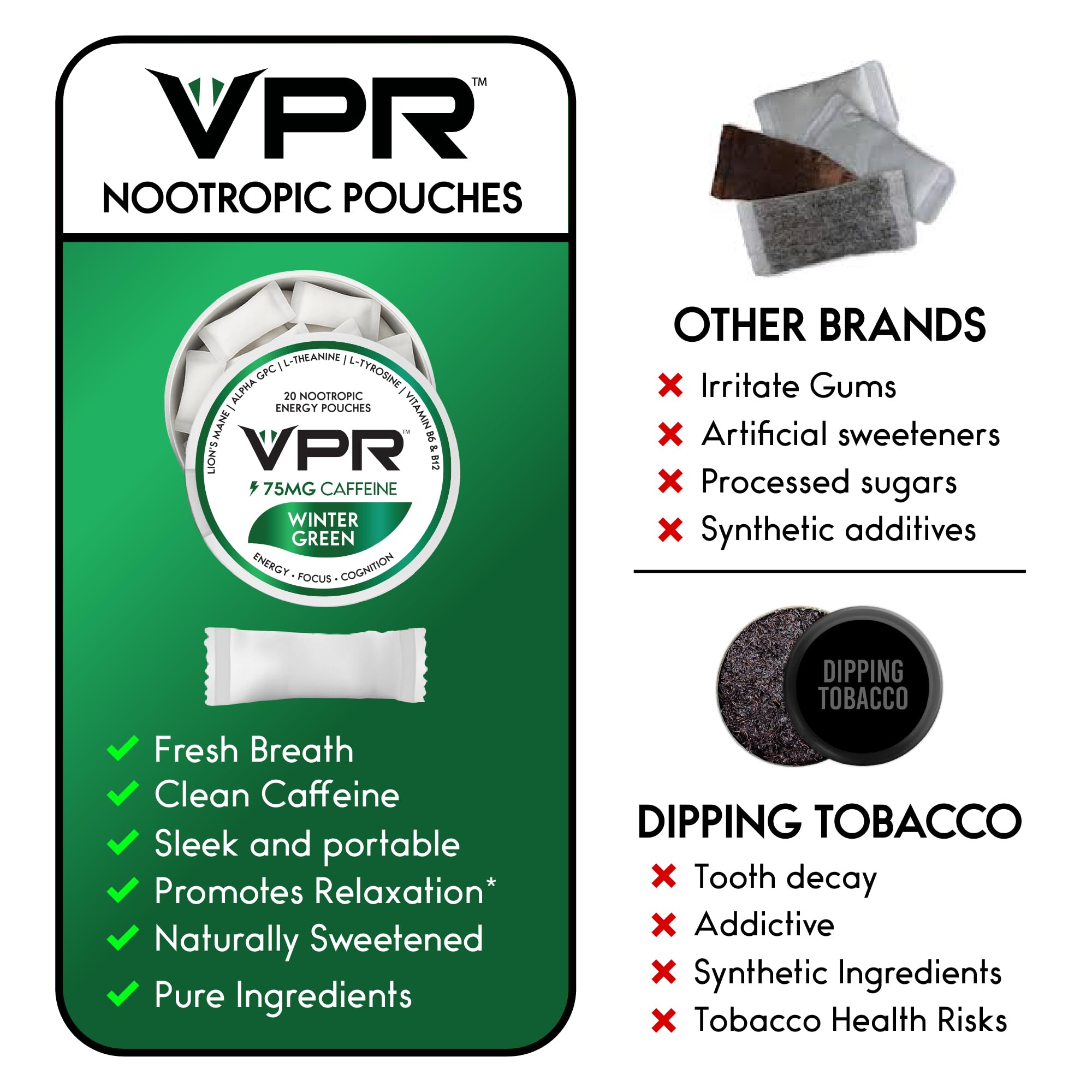 VPR Energy en poche pour prise rapide et discrète en déplacement