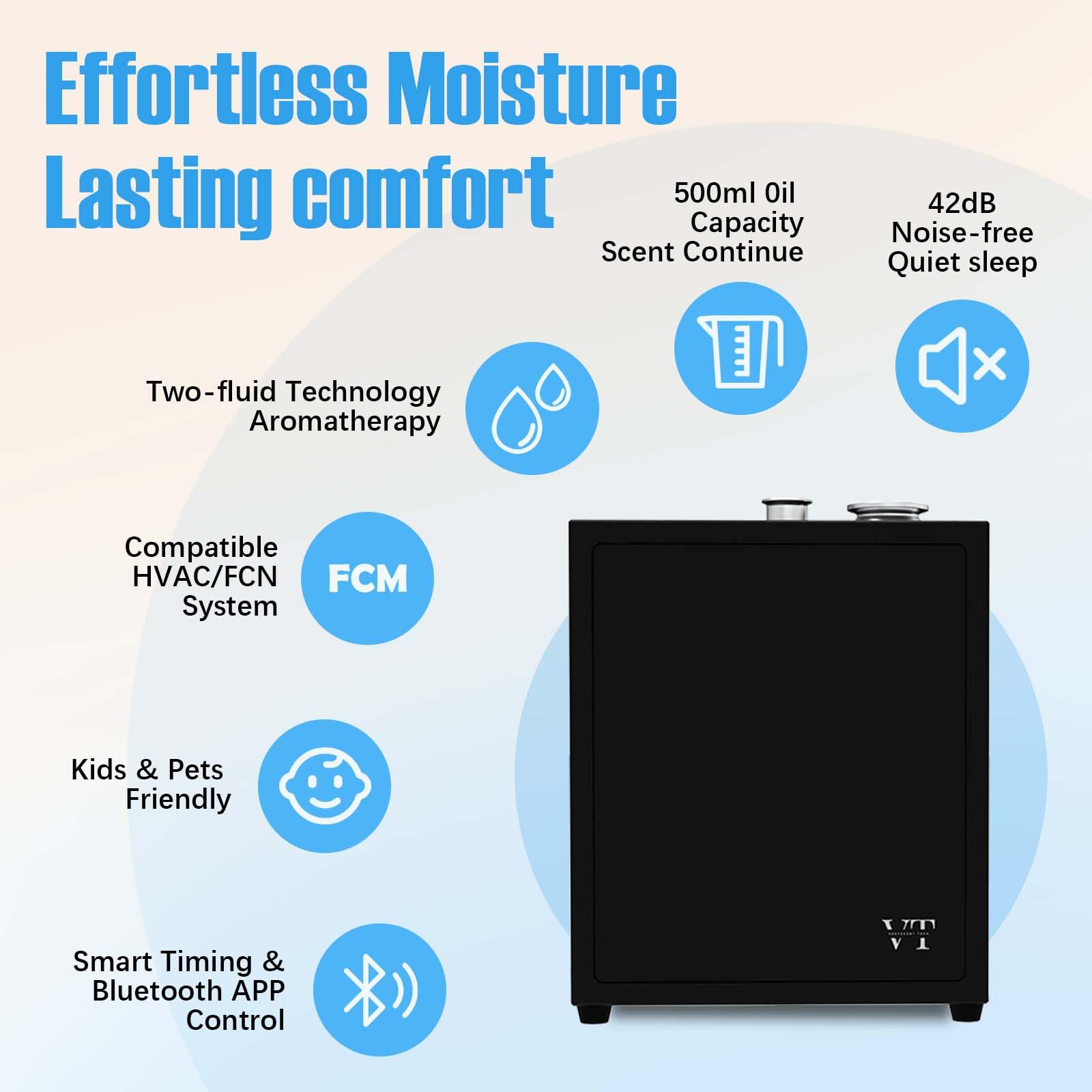 VT VERYSCENT TECH diffuseur-integration-cvc, diffusion homogène dans le systeme.