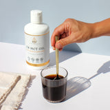 Ajout facile au café ou smoothies avec VTC MCT C8.