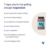 Vthrive Magnésium Relax, étiquette – informations claires et traçabilité.