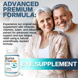 Vunexo Retina Clear Pro — bouteille fermée, intégrant une routine saine pour les yeux.