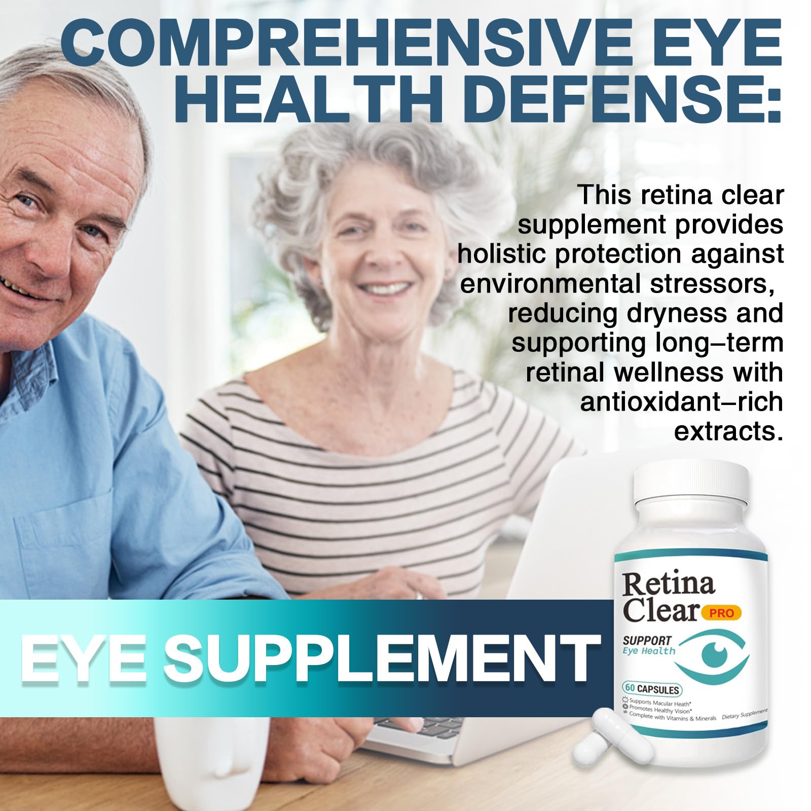Vunexo Retina Clear Pro — extrait d'Euphrasie pour le soutien visuel potentiel.