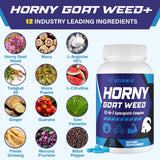 Vusinmju Hornygoatweed emballage recto, présentation claire pour l'achat et la planification.