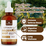 Extrait liposomique Vuvionoso Goldenseal offrant absorption rapide et efficacité.
