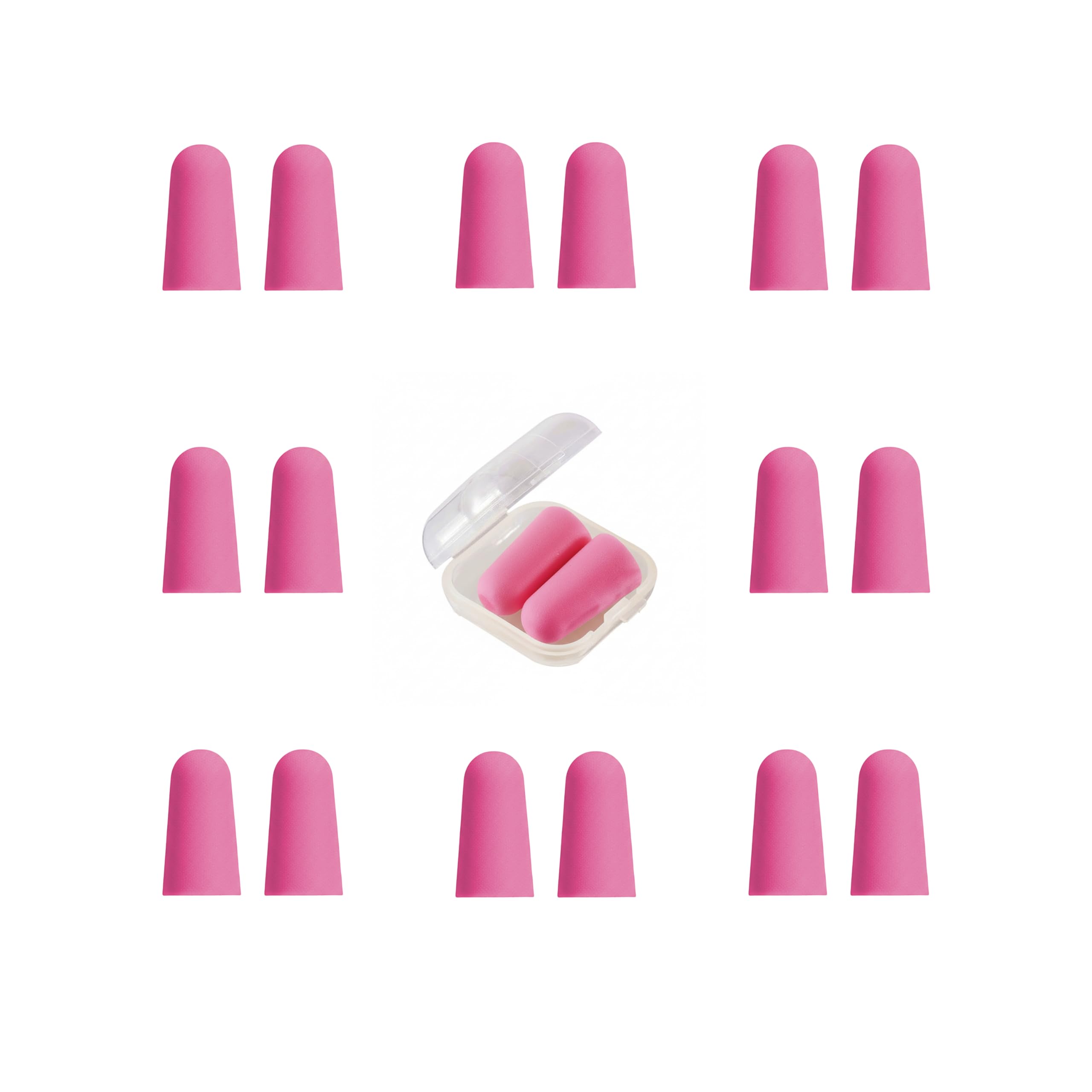 Bouchons d'oreille VVmotes Rose Rouge, ensemble, pour un sommeil plus paisible et moins de bruit.