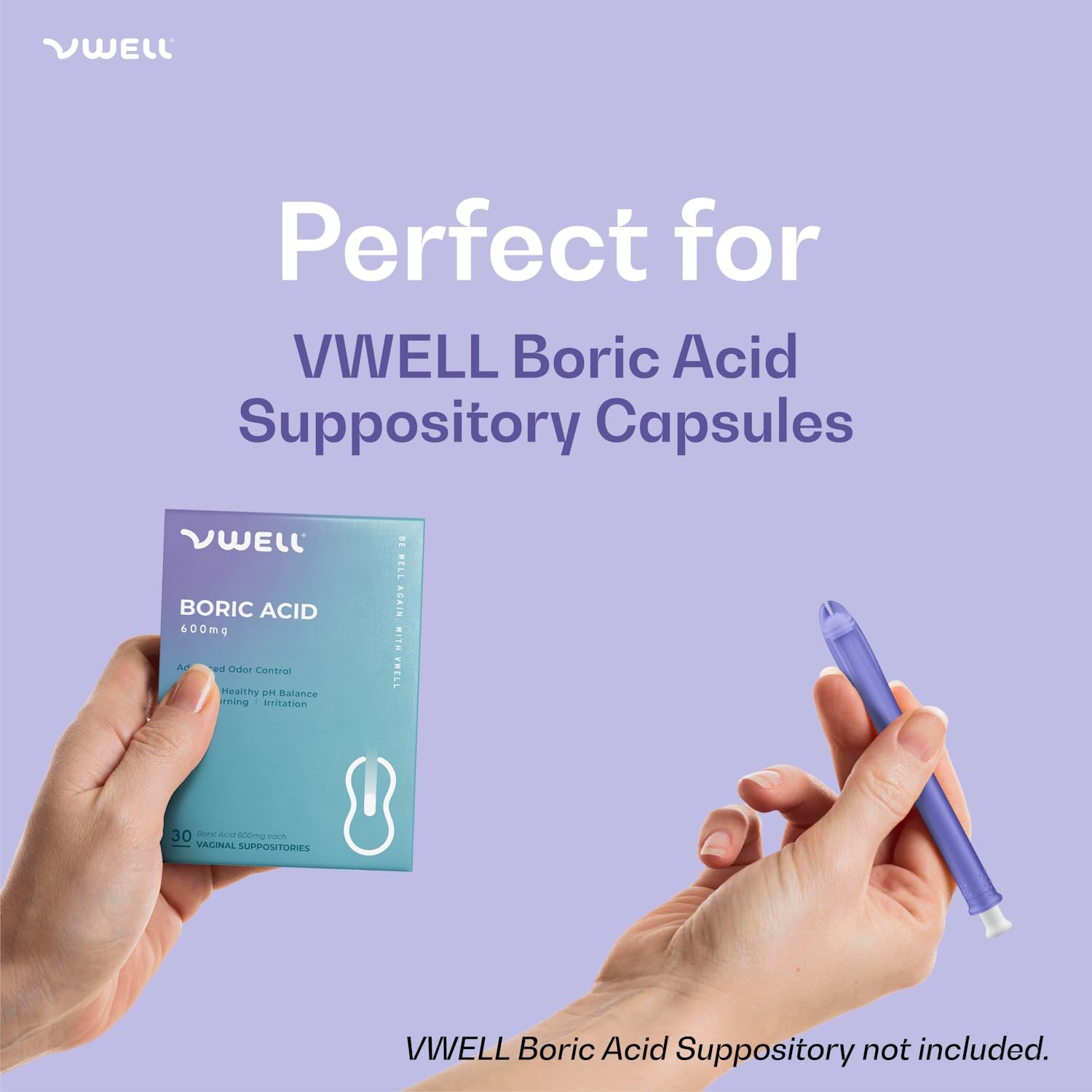 VWELL MaxComfort stérilisé et emballé individuellement pour l’hygiène.