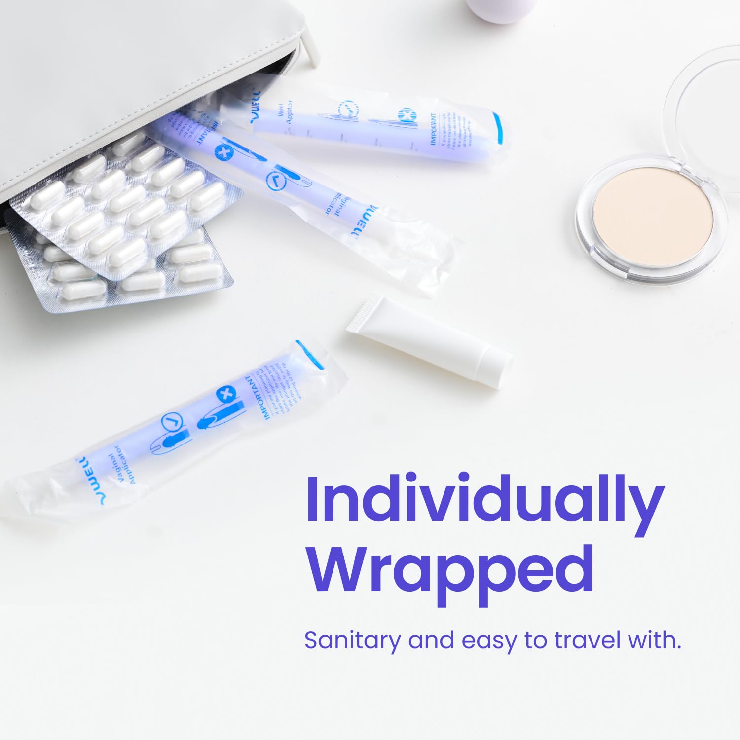 VWELL MaxComfort usage unique pour une hygiène optimale.