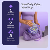 Gommes Vybe Wellness – personne au bureau, concentration et énergie pendant le travail.