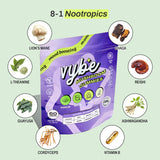 Vybe – ashwagandha, racine utilisée pour l’équilibre de l’humeur.