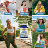 Formule vegan et sans gluten — Vykee Probiotique féminin de confiance.