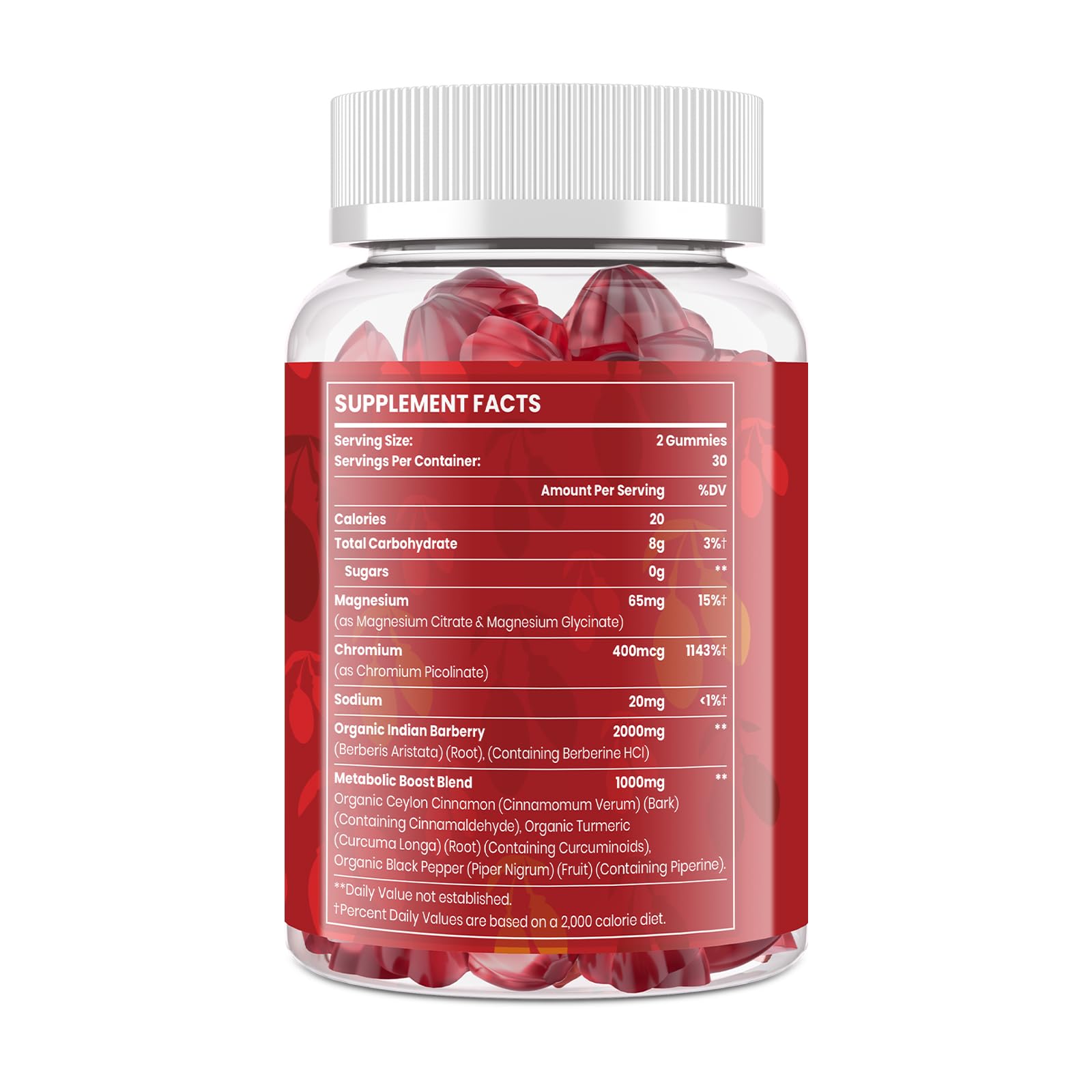 Vylarithonixa Berberine Gommes sans gluten, adaptées aux restrictions