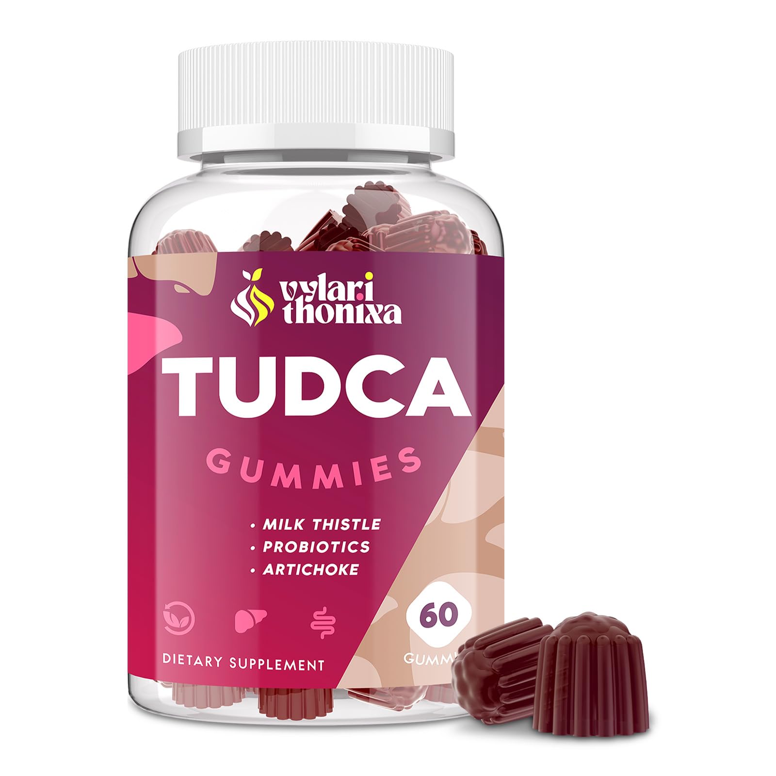 Vylarithonixa bonbons Tudca – bouteille ouverte, soutien hépatique au quotidien.