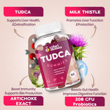 Vylarithonixa bonbons Tudca – sans gélatine, formulation végane.