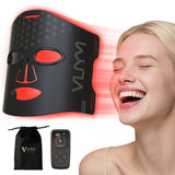 VYM par Clinmate – masque LED rouge visage pour routine spa à domicile.
