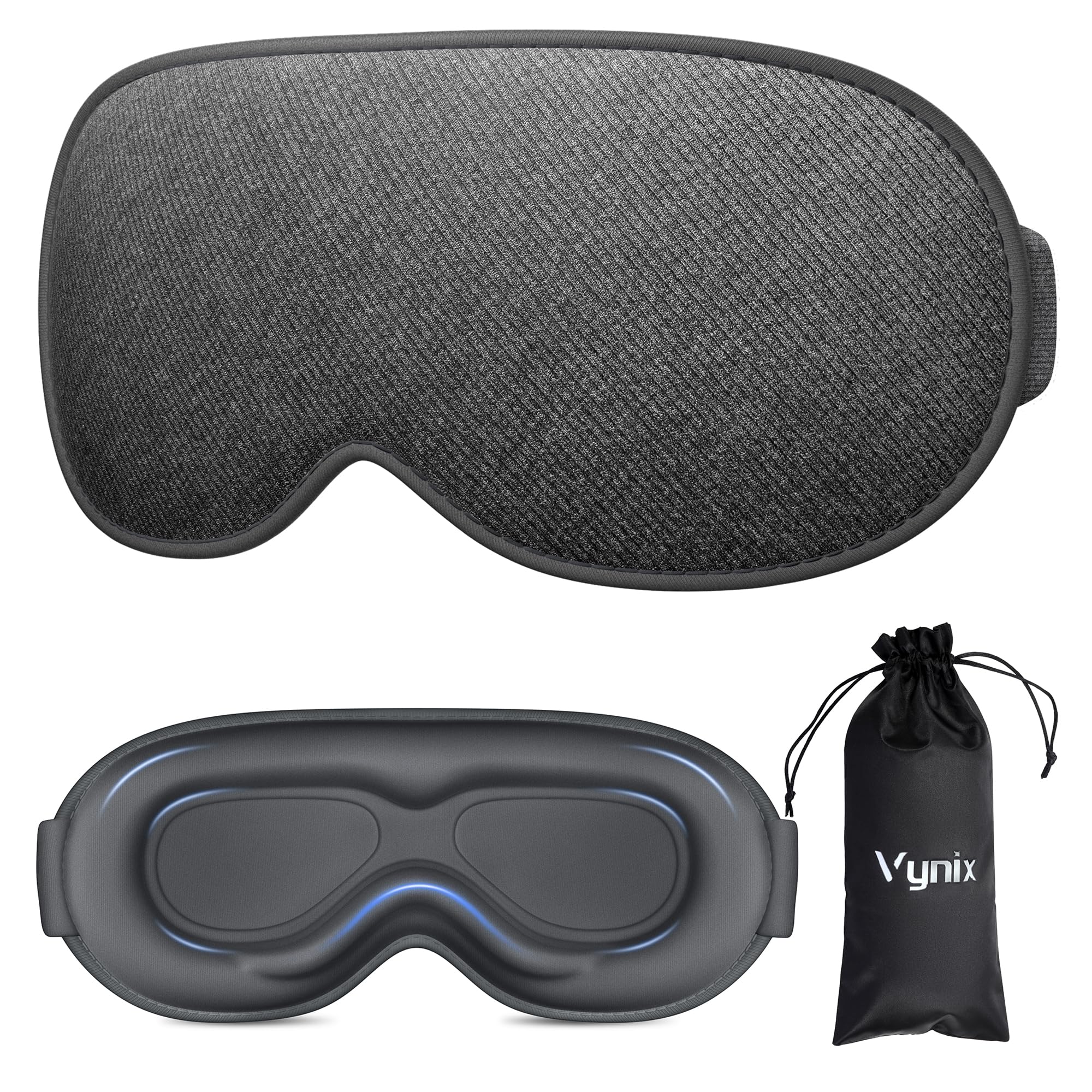 Masque Vynix bloque totalement la lumière pour un sommeil profond, même en plein jour.