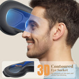 Conception nez creux du masque Vynix réduit la pression autour du nez et des yeux.