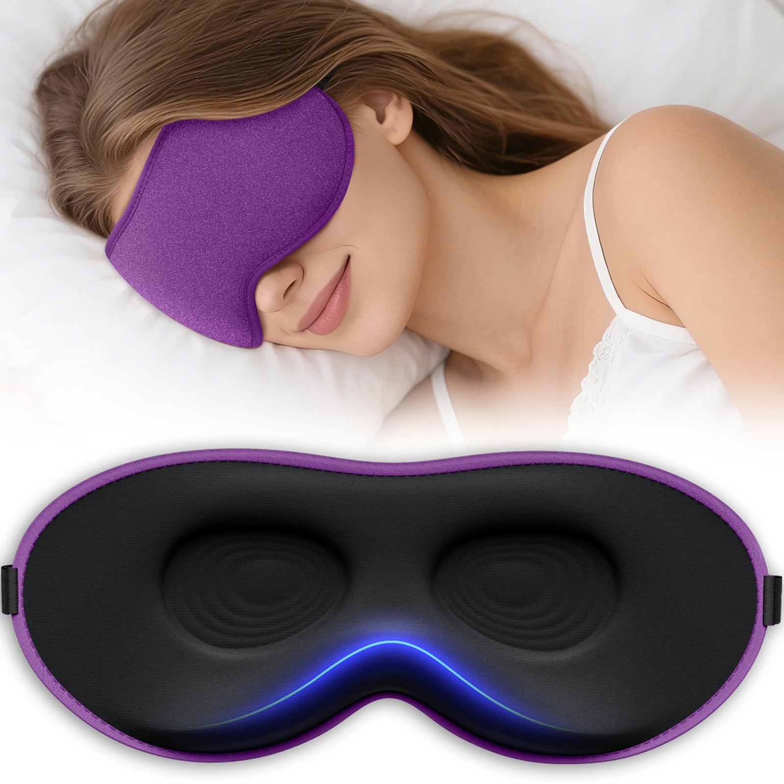 Masque Vynix pour obscurité totale et design 3D, sommeil potentiel