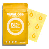 Patch Énergie 8h de Vytadose sur la peau, sans sucre, pour une vitalité durable.