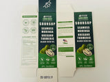 Étiquette bio: produit végane et sans OGM.