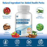Berberine HCL et Bitter Melon – flacon WACHRAY, fibres et vitamines visibles.