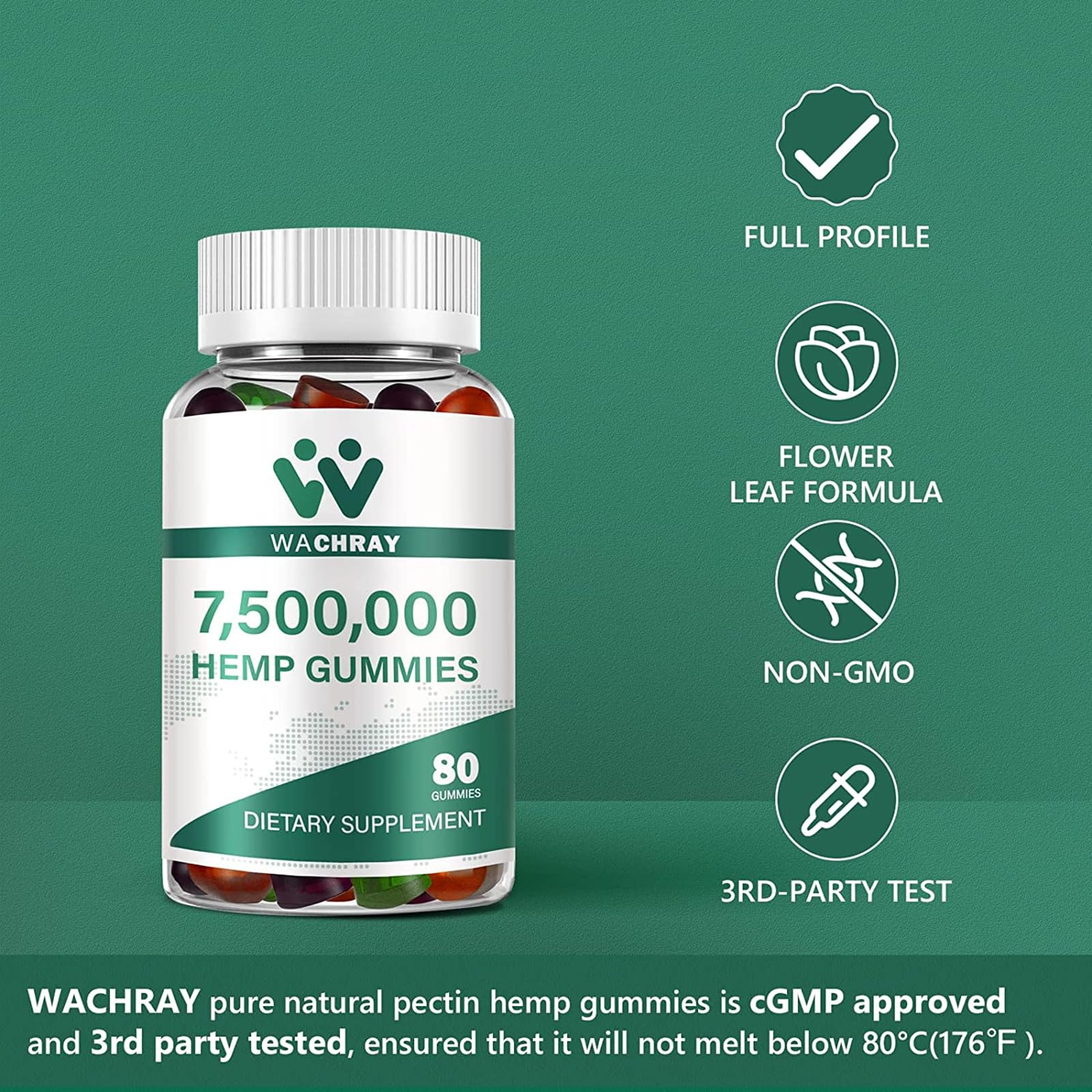 Boîte Wachray de 240 gommes, format pratique et économique