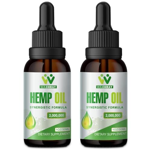 WACHRAY Huile CBD gouttes sur bouteille, facilité d'utilisation quotidienne et détente potentielle.
