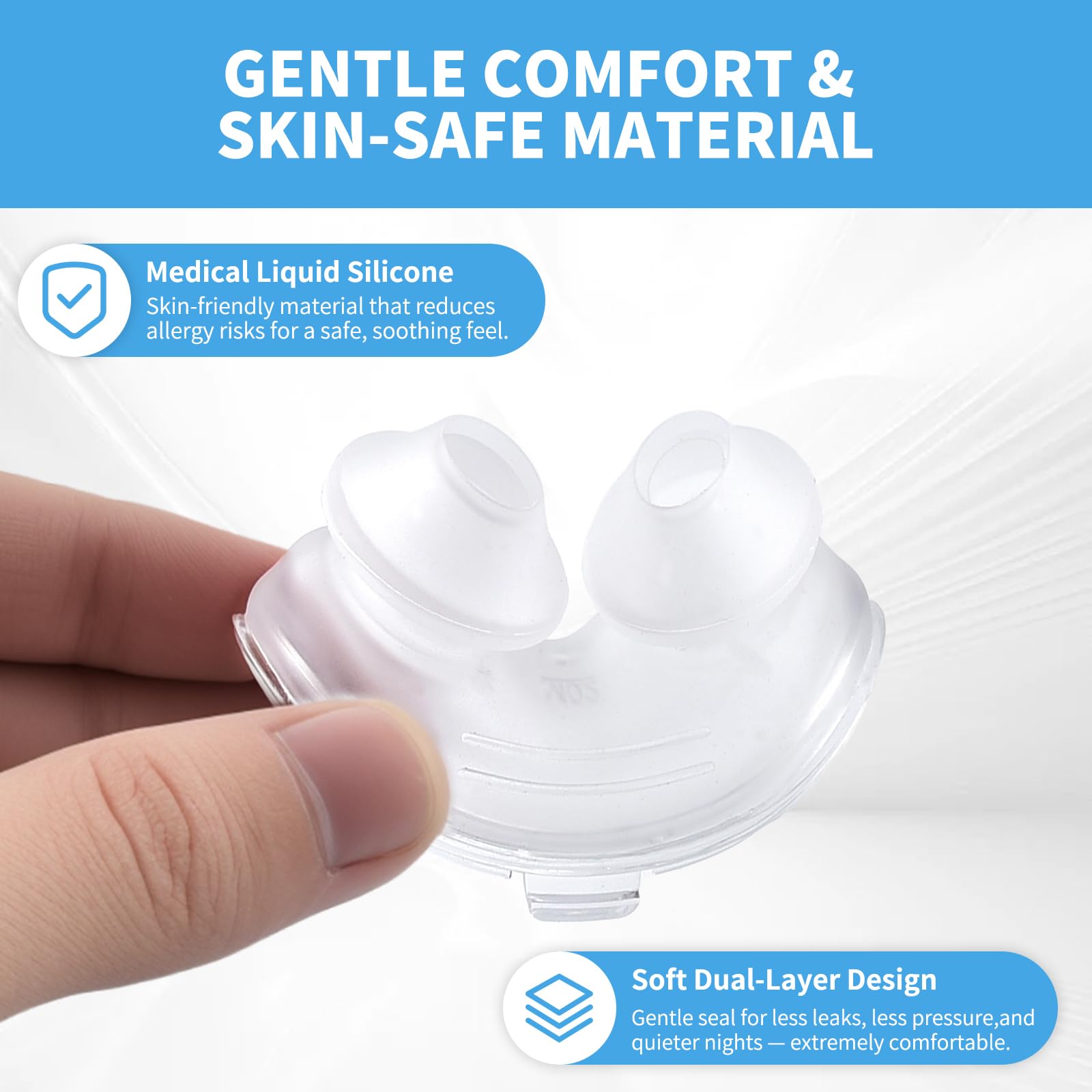 Coussin Wagleriz Airfit P10 stable pour débit d'air régulier