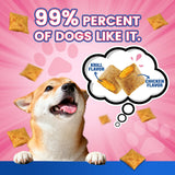 Wagmee Omega-3 pour chien — friandises croquantes avec centre crème au goût poulet.