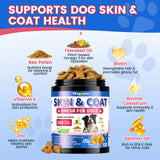 Wagmee Omega-3 pour chien — flacon et étiquette faciles à lire pour repérer les ingrédients.